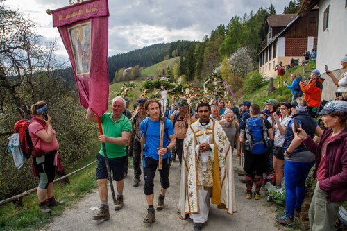 Einzug am Lorenziberg<br />
Foto: Anton Wieser