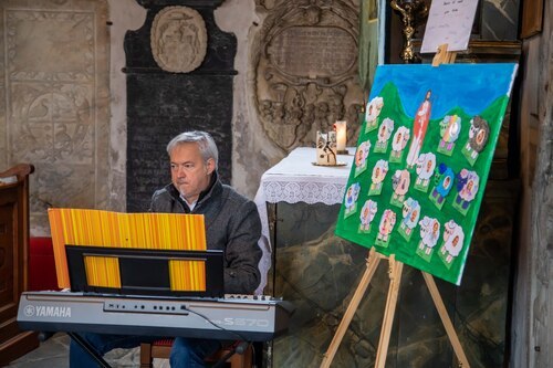 musikalische Umrahmung: Christian Stiegler am Kyboard<br />
Foto: Anton Wieser