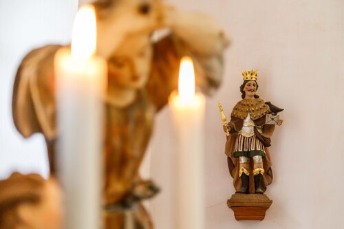 Statue Heiliger Oswald<br />
Foto: Anton Wieser