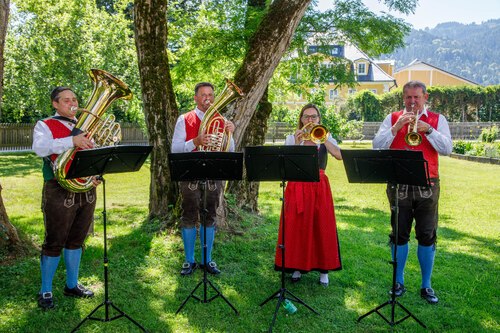 Quartett der Glantaler Blasmusik Frauenstein<br />
Foto: Anton Wieser