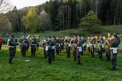 Bischofsmesse in Karnberg - Militärmusik Kärnten<br />
Foto: Anton Wieser