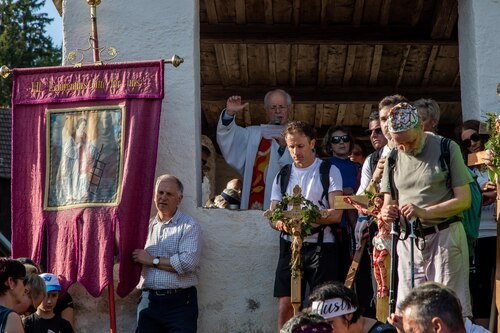 Schlussandacht auf dem Lorenziberg<br />
Foto: Anton Wieser