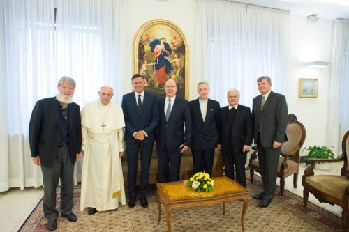 Avdienca pri papežu (Foto: Vatican Media)