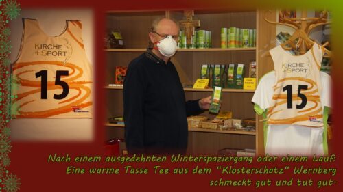 Heute ist der Internationale Tag des Tees.<br />
Feiern wir diesen Tag mit einer Tasse “Klosterschatz“ Wintertee aus dem Kloster Wernberg.<br />
Die händisch geernteten und schonend bei 38 Grad getrockneten Teekräuter stammen aus dem klostereigenen Garten und aus Wildsammlungen der klostereigenen Alm. Diese besondere Kräuterteemischung wird Ihnen nicht nur gut tun, sondern auch gut schmecken! Gerade richtig nach einem schönen Winterspaziergang oder einer Wanderung.<br />
Erhältlich ist dieser köstliche Wintertee und auch weitere Teesorten bei Herbert Heiling, dem Leiter des Behelfsdienstes im Diözesanhaus in Klagenfurt, und auch online über den Webshop!<br />
https://www.kath-kirche-kaernten.at/dioezese/organisation/C2601