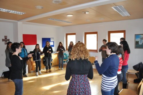 Workshop “Body Percussion“ mit Sonja Moser (© Foto: Marko Pandel)