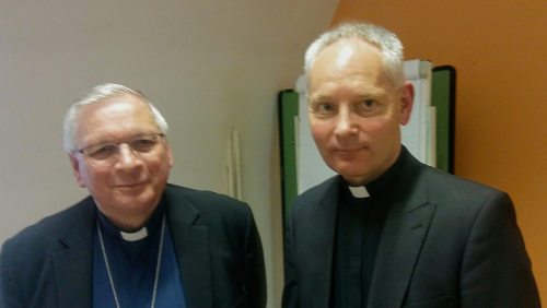 Bischof Dr. Freistetter und der Vorsitzende der Dechantenkonferenz Dechant Mag. Burgstaller (Foto: M. Kapeller)