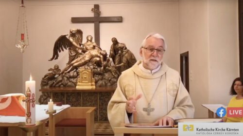 Bischof Josef Marketz bei seiner Predigt in der Bischofskapelle (Screenshot: Internetredaktion) Bischof Josef Marketz bei seiner Predigt in der Bischofskapelle (Screenshot: Internetredaktion)