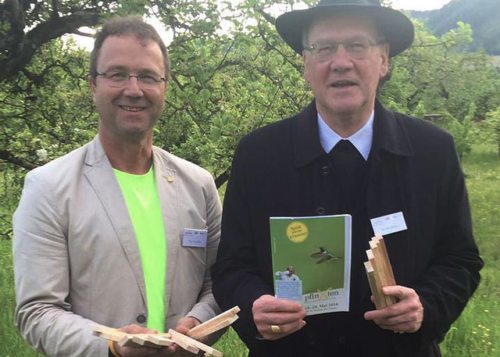 Pastoralinnovator Dr. Georg Plank und Diözeanbischof Dr. Alois Schwarz bei PfingXten 2016 im Stift St. Georgen (© Foto: Nina Vasold / Facebook)