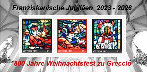 Sonderbriefmarken 800 Jahre Weihnachtsfeier zu Greccio Sonderbriefmarken 800 Jahre Weihnachtsfeier zu Greccio