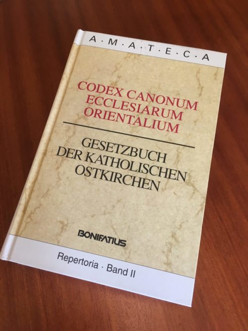 Codex Canonum Ecclesiarum Orientalium (© Foto: Inge Reinisch)