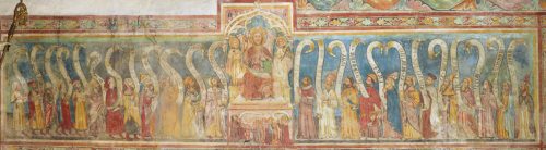 Altherrenbild um 1380, Fresko im Gurker Dom (© Foto: Kunstverlag Peda) Altherrenbild um 1380, Fresko im Gurker Dom (© Foto: Kunstverlag Peda)