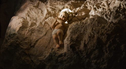 Jesuskind in der Einsiedele von Greccio, Italien (© Foto: Mag. Bernhard Wagner). Jesuskind in der Einsiedele von Greccio, Italien (© Foto: Mag. Bernhard Wagner).