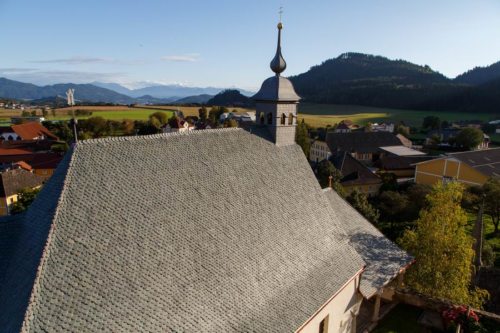 Neues Kirchendach Propsteikirche Kraig (© Foto: Anton Wieser)