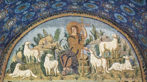 Foto: Der gute Hirte - Meister des Mausoleums der Galla Placidia in Ravenna, Public domain, via Wikimedia Commons