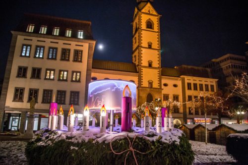 Der Blick auf den adventlichen Domplatz (pixelpoint)