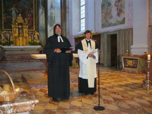 Pfr. Lutz Lehmann und Dompfarrer Peter Allmaier. (© Foto: Oborny)
