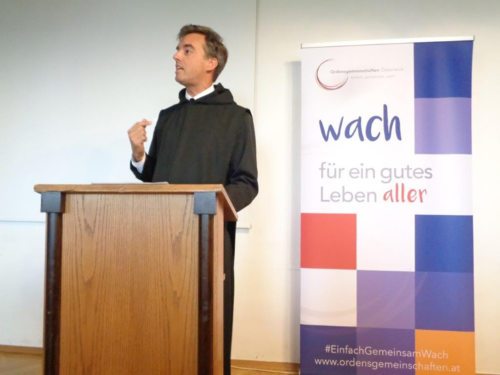 Pater Dr. Bernhard Eckersdorfer OSB referierte beim Ordenstag im Kloster Wernberg 2018 (Foto: P. Siegfried Stattmann OSB)