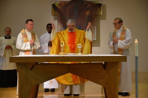 Feier der Hl. Messe in der Seminarkapelle. (Priesterseminar / Piotr Karaś)