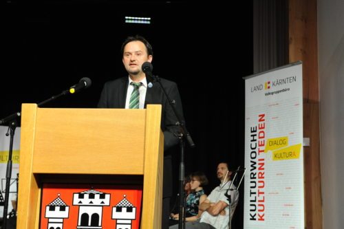 Martin Kuchling pri odprtju Kulturnega tedna (Gotthardt)