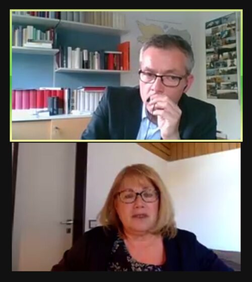Screenshot vom Dialog mit Gabriele Viecens (foto: W.Aichleitner via twitter) Screenshot vom Dialog mit Gabriele Viecens (foto: W.Aichleitner via twitter)