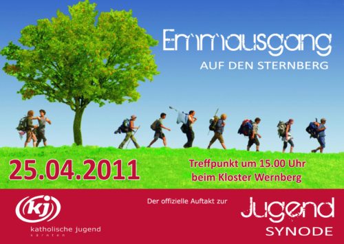 Die Einladungskarte zum Emmausgang (© Foto: Katholische Jugend)