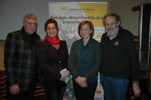 von links: Dr. Essmann, Mag. Veronika Gaugeler-Senitza,  Dr. Ingrid Huber und Mag. Albin Gaskin  (© Foto: Johanna Bürger)