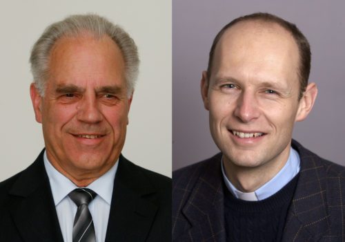Mag. Michael Kopp (r.) folgt als Ehe- und Familienseelsorger auf P. Reinhold Ettel. (© Foto: Pressestelle ) Mag. Michael Kopp (r.) folgt als Ehe- und Familienseelsorger auf P. Reinhold Ettel. (© Foto: Pressestelle )