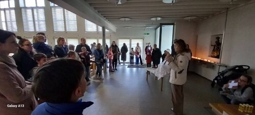 Erste Station des Kreuzwegs (© Foto: Pastoralhilferin Halyna Fito)