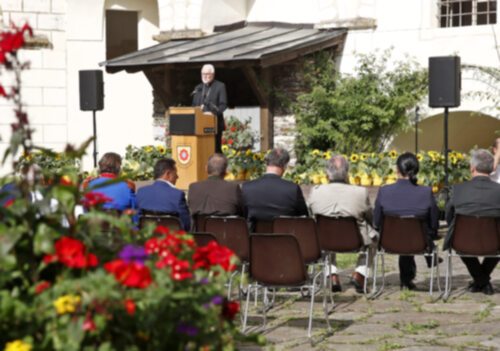 Der Festempfang auf der Straßburg bildete den Höhepunkt und Abschluss der Jubiläumswoche anlässlich “950 Jahre Bistum Gurk“. Foto: Diözesan-Pressestelle/Eggenberger