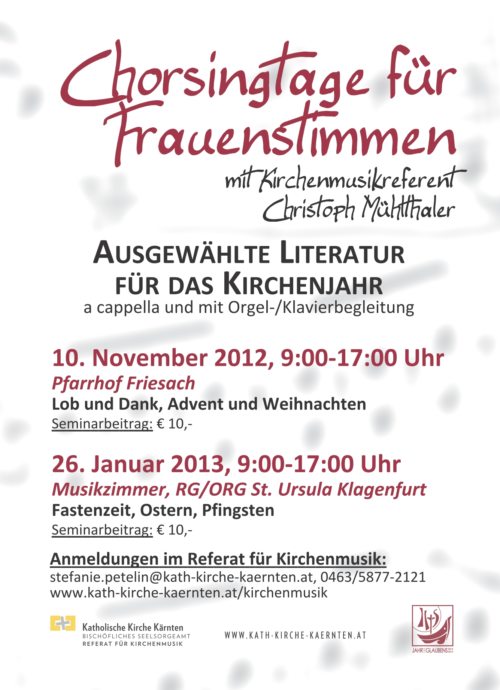 Chorsingtage für Frauenstimmen (© Foto: Stefanie Petelin)