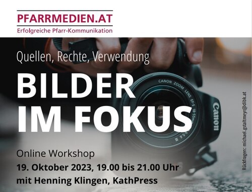 Österreich weiter online-Workshop rund ums Thema Bilder 