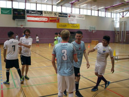 Fußballbegegnung in Villach