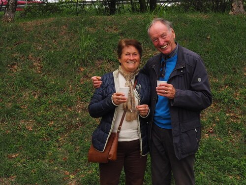 Brigitte und Werner Geson - Frankenweg-Pilgerbegleiter (Foto: Monika Gschwandner)