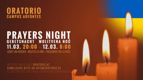 Einladung zur Gebetsnacht (Grafik: Oratorio) Einladung zur Gebetsnacht (Grafik: Oratorio)