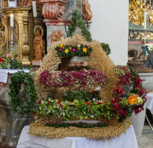 Erntekrone der Pfarre Maria Rojach 2019 (© Foto: Mag. Bernhard Wagner).