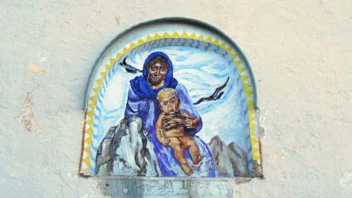 “Schwarze Madonna“ von Helga Druml, Windische Kapelle am Dobratsch (Foto: KH Kronawetter)