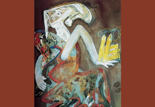 „Hl. Hemma II“, Acryl und Pastell auf Papier, Caroline, 1987; Auftragsarbeit anläßlich des Hemma-Jubiläums der Diözese Gurk (1987-89).<br />
Foto: Diözese Gurk „Hl. Hemma II“, Acryl und Pastell auf Papier, Caroline, 1987; Auftragsarbeit anläßlich des Hemma-Jubiläums der Diözese Gurk (1987-89).<br />
Foto: Diözese Gurk
