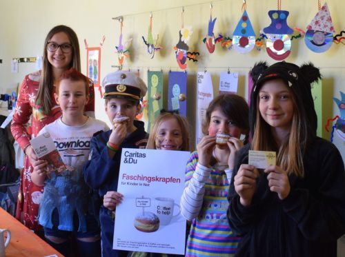 Die Kinder im Hort Bleiberg unterstützten die Aktion der Caritas Kärnten (Foto: Caritas Kärnten)