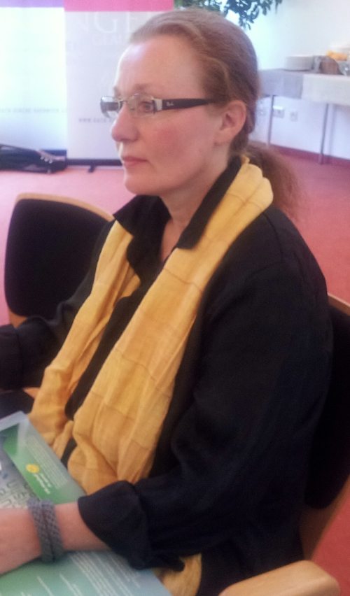 Die neue kfb-Vorsitzende Ilona Wulff-Lübbert stellte sich mit einem vielbeachteten Referat ein. (© Foto: Maximilian Fritz)