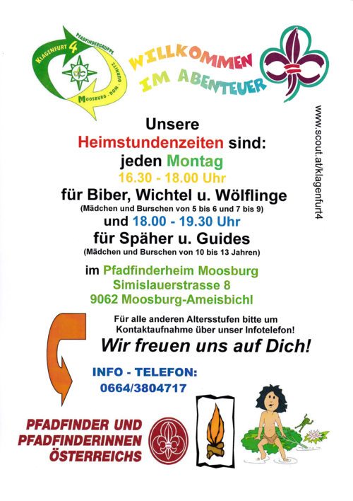 wichtige Infos zu unseren Heimstunden (© Foto: M. Knapp)