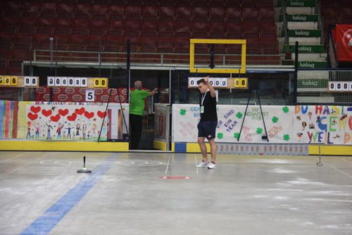 Auch DSG Praktikant und Trainer Kollienz war von den Leistungen der SportlerInnen begeistert (©Auer/DSG Kärnten)