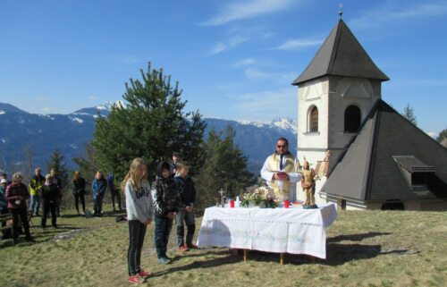 Hl. Messe in Steben am Ostermontag 2021, Bild P.St.