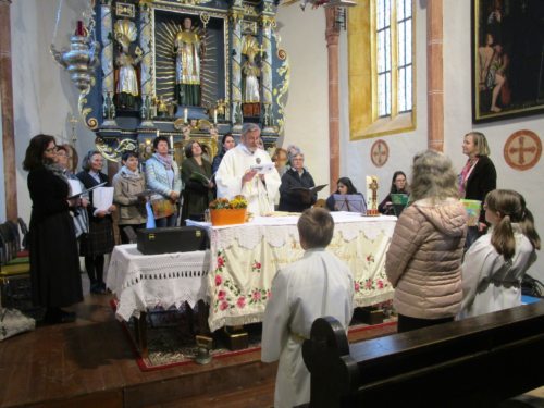 Hauptaltar der Wallfahrtskirche St. Leonhard/S. 