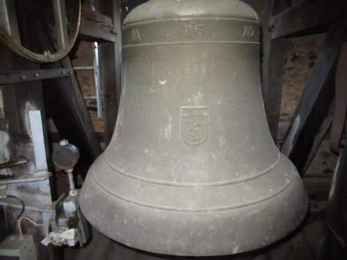 Die “neue“ Glocke, die dem hl. Stephanus geweiht ist. (Bild: PSt).