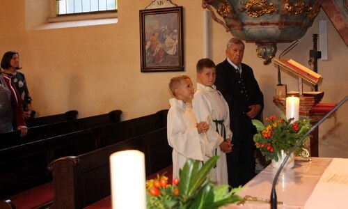 Nikolaus und Simon mit PRG-Obmann Arnold Wilhelmer (C) Brigitte Weber
