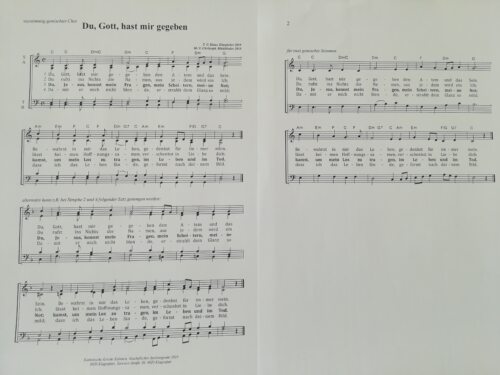 Du, Gott, hast mir gegeben Du, Gott, hast mir gegeben