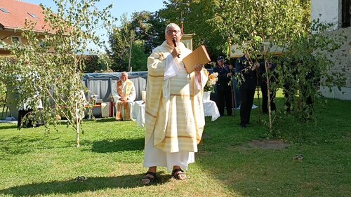 Predigt von Stadtpfarrer Br. Wolfgang Gracher (© Peter Artl)