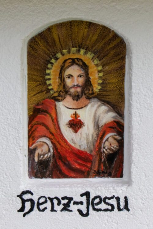 Günter Schifko: Herz-Jesu am Bildstock beim Pflegeheim Sene Cura in Bad St. Leonhard (F.Karner)