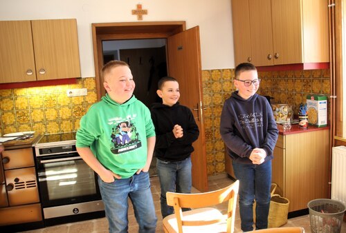 Üben: Sebastian, Tobias und Konstantin (C) Brigitte Weber