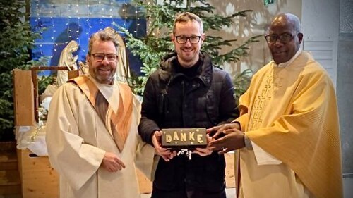 PGR-Obmann und Pfarrprovisor mit dem scheidenden Pfarrassistenten Peter Artl (Foto: Jakob Wimmer)
